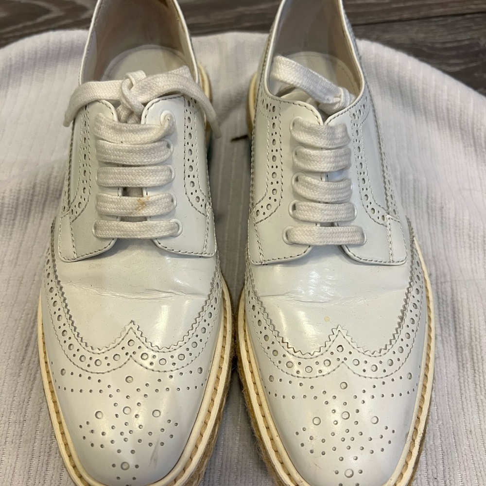 White prada platform, size 35.5
